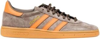 adidas Sneakers, male, Brown, Size: 10 1/2 US Brown Suede Lace-Up Sneakers