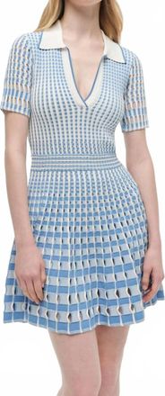 Jonathan Simkhai Tovi Knit Mini Dress In Blue Hydrangea Multi