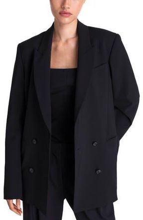 TWP Tabitha Double Breasted Stretch Blazer in Midnight at Nordstrom Rack, Size Xx-Small