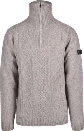 Peuterey Peuterey High Neck Zip Sweater - Beige
