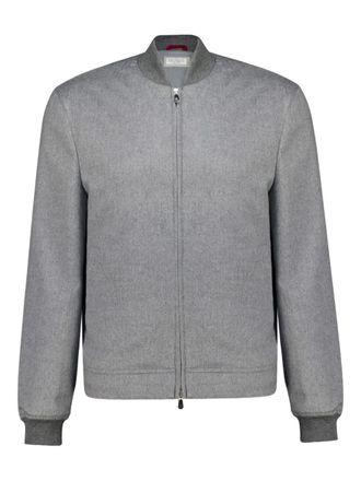 Brunello Cucinelli Giacca con zip - Grigio