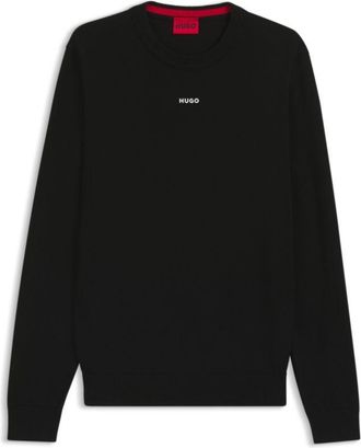 HUGO BOSS Logo-detail sweater in cotton