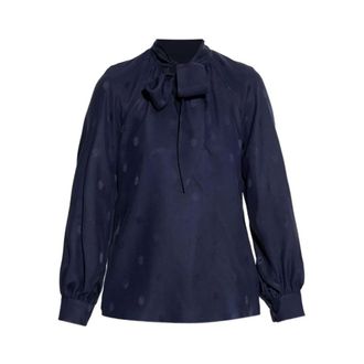 Etro Blouses, female, Blue, M, Long Sleeve Shirt