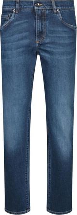 Dolce & Gabbana Jeans Multicolor - Heren - Slim Fit Jeans - Blauw - 4XL - Jeans