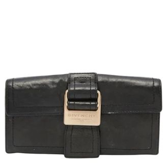 Givenchy Tweedehands leren portemonnees - Dames - Vintage Accessoires - Groen - ONE Size - Leer - Vintage