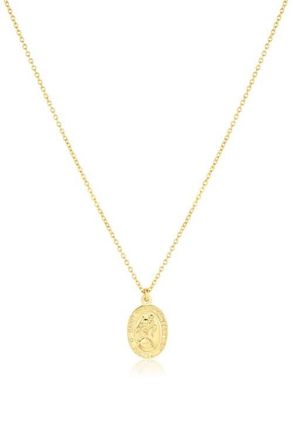 Set & Stones St. Christopher Charm Necklace in Gold at Nordstrom
