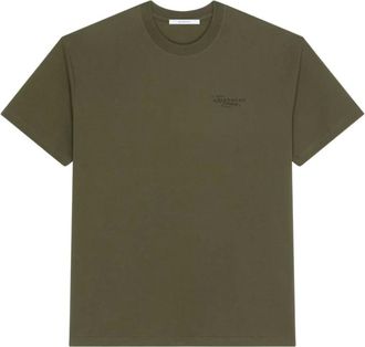 Givenchy Givenchy T-shirts en Polos - Heren - Tops - Groen - Maat: 2XL