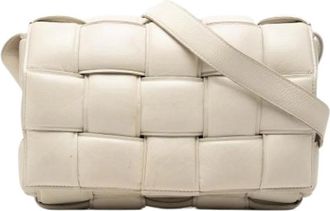 Bottega Veneta Pre-owned Padded Cassette Schoudertas - Dames - Vintage Schoudertas - Wit - ONE Size - Leer - Vintage