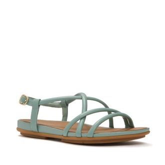 FitFlop Gracie Leather Strappy Sandals in Frosted Sage at Nordstrom, Size 10