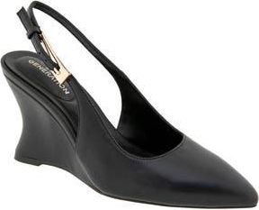 BCBGeneration Xyla Slingback Pointed Toe Wedge Pump in Black at Nordstrom Rack, Size 6.5