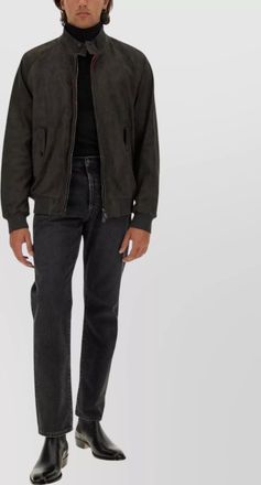 Baracuta suede leather bomber jacket