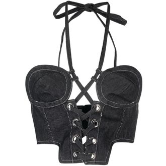 Julfer Top Nero-Donna