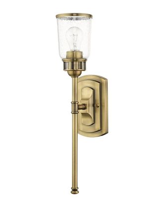 Livex Lighting 1-Light Antique Brass Single Sconce