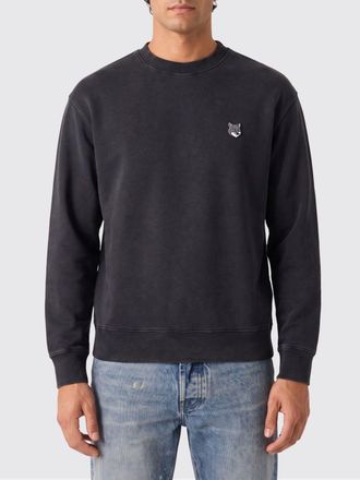 Maison Kitsun&eacute; Cotton Crew-Neck Sweatshirt with Embroidered Chillax Fox Logo
