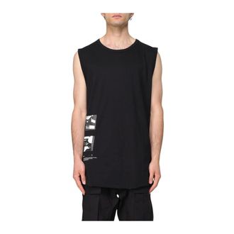 Thom Krom Sleeveless Tops, male, Black, S, Sleeveless Round Neck Jersey Top