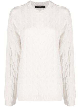 Lisa Yang cable-knit cashmere jumper - women - Cashmere - 2 - White