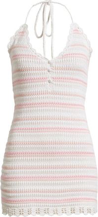 LoveShackFancy Lilibelle Crochet Trim Cotton Knit Sundress in Marbella Stripe at Nordstrom, Size Xx-Small
