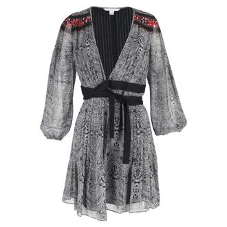 Diane Von F&uuml;rstenberg Bianka Wrap Dress in Multicolor Silk