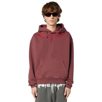 Palm Angels Heren, Sweatshirts & Hoodies, Rood, Maat: M Katoen