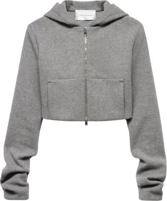 7 For All Mankind Sweatshirts & Hoodies - Dames - Vesten met rits - Grijs - XS - Hoodies & sweatvesten