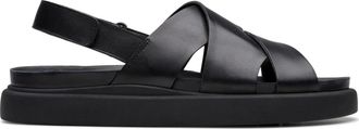 Clarks Platte Zomersandalen - Dames - Sandalen - Zwart - 37 1/2 EU - Leer - Schoenen