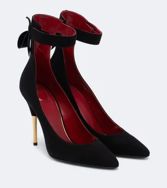 Valentino Garavani Fatale suede pumps