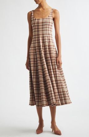 Staud Wells Dress in Tuscany Plaid at Nordstrom, Size 00