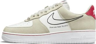 Nike Fitness, Heren, Beige, 43 EU, Leer, Air Force 1 Low First Use