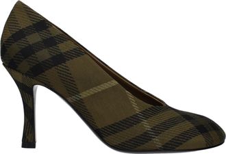 Burberry Damens Gr&uuml;ner Stoff mit tiefem Ausschnitt