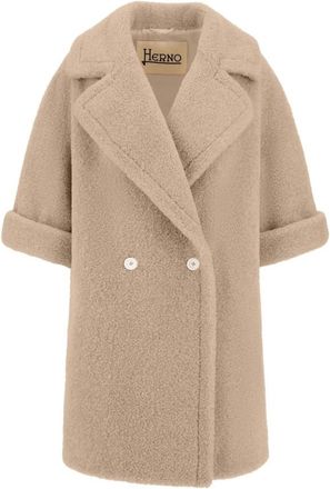Herno Stijlvolle Jassen Collectie - Dames - Mantel - Beige - S - Jassen