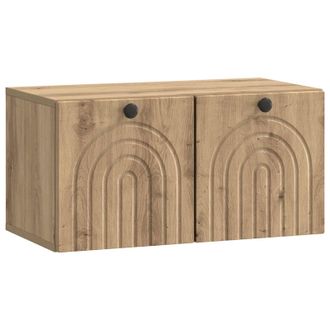 vidaXL Mueble Para Tv De Pared Roble Artesanal 59,5 X 31 X 30 Cm Vidaxl