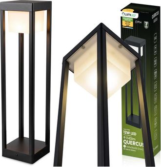 OEM L&aacute;mpara De Jard&iacute;n Exterior De Pie Led 12w 3000k 60cm Negra Quercus Lumiled