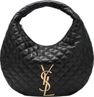 Saint Laurent Icare Hobo - Dames - Handtassen - Zwart - ONE Size - Leer - Tassen