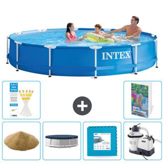Intex Piscina Con Estructura Redonda - 366x76 Cm - 7-piezas S35