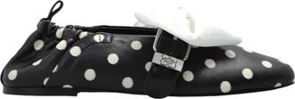 Ganni Sue Ballerina - Dames - Ballerinas - Zwart - 38 EU - Leer - Schoenen