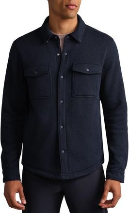 Rhone Fleece Shacket in True Navy at Nordstrom, Size Xx-Large