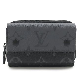 Louis Vuitton Black Gray Monogram Eclipse Monogram Monogram Eclipse Coin Purse/Coin Case (Pre-Owned)