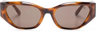 Polo Ralph Lauren Occhiali da sole con effetto tartarugato - Marrone