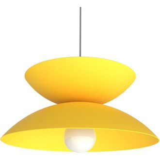 Lumicom SABLIER Sospensione, 1X E27, max 42W, metallo, giallo, D40cm
