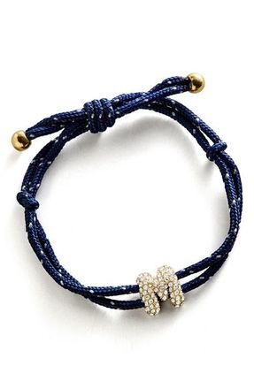 BaubleBar Initial Custom Paracord Bracelet in Blue M at Nordstrom