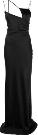 The Attico Zwarte Feestjurken Collectie - Dames - Avondkleed - Zwart - S - Kleedjes