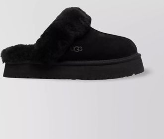UGG suede disquette slippers