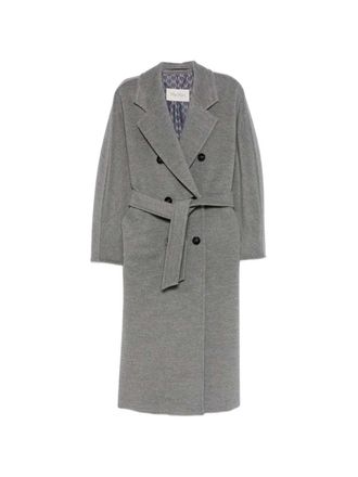 Max Mara Double Breasted, Buttoned Coat With Belt