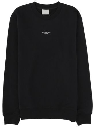 Dr&ocirc;le de Monsieur Slogan Minimalist Crewneck Cotton Sweatshirt