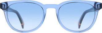 Paul Smith 52mm Oval Sunglasses in Transparent Blue at Nordstrom