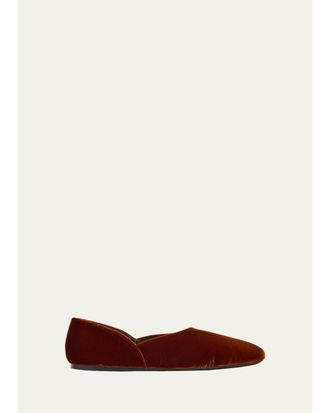 Khaite Velvet Mary Janes