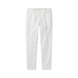 HUGO BOSS Hugo, Slim-fit Trousers, male, White, Size: XS Chino Slim Fit
