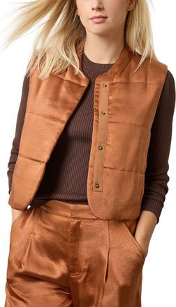Lilla P Satin Quilted Vest