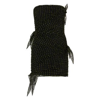 Philosophy di Lorenzo Serafini Kleedjes, Dames, Zwart, S, Leer, Tube Mini Jurk