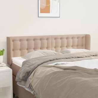 vidaXL Cabecero De Cuero Sint&eacute;tico Color Capuchino 147x16x78/88 Cm Vidaxl
